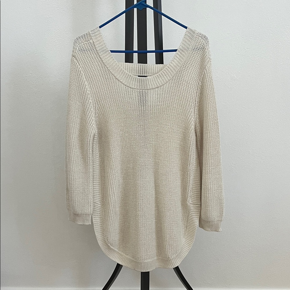 Elegant Cream Knit Sweater